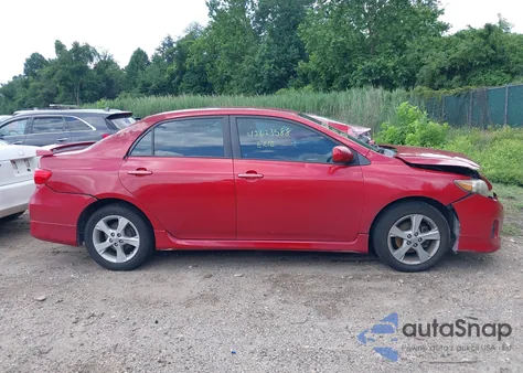 2011 Toyota Corolla S из США, поврежденный, VIN 2T1BU4EE2BC669548